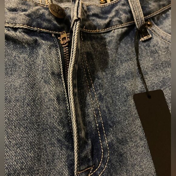 NWT Ed Hardy Women’s Multi Tattoo Baggy Jeans Size 34 Blue Color - Picture 9 of 13